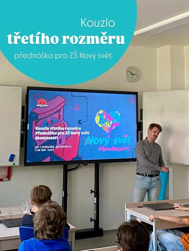 V červnu naši školu navštívil digitální tvůrce a 3D grafik Jan Lindovský @lindak_3d @gamedevsostrava , který žákům přiblížil svět počítačových her, 3D grafiky a vizuálních efektů. 🎮✨
Dozvěděli jsme se, jak se vyvíjely počítačové hry, kam může herní průmysl směřovat v budoucnu a co všechno obnáší práce v herním studiu. Žáci si povídali o rozdílu mezi 2D a 3D grafikou, o kouzlu třetího rozměru i o tom, jak se 3D využívá nejen ve hrách, ale také ve filmu, vizuálních efektech (VFX), reklamě, 3D tisku, průmyslu nebo designu.
Nechyběla ani ukázka tvorby, představení softwaru pro 3D grafiku a inspirace pro všechny, které by podobná profese mohla jednou lákat.
Děkujeme za inspirativní setkání a nahlédnutí do světa, kde se kreativita propojuje s technologiemi. 🙂✨
…Od knih přes Montessori pomůcky až po 3D grafiku. Děti připravujeme na svět, ve kterém budou jednou žít – s důrazem na kreativitu, kritické myšlení i bezpečné používání technologií.
#opava #zakladniskola #montessori #3D #grafika